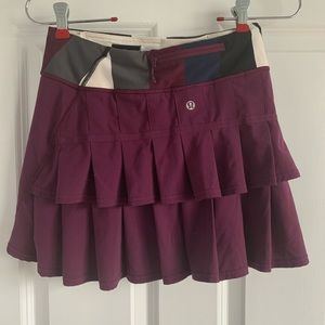 Lululemon purple tennis skirt size 2tall